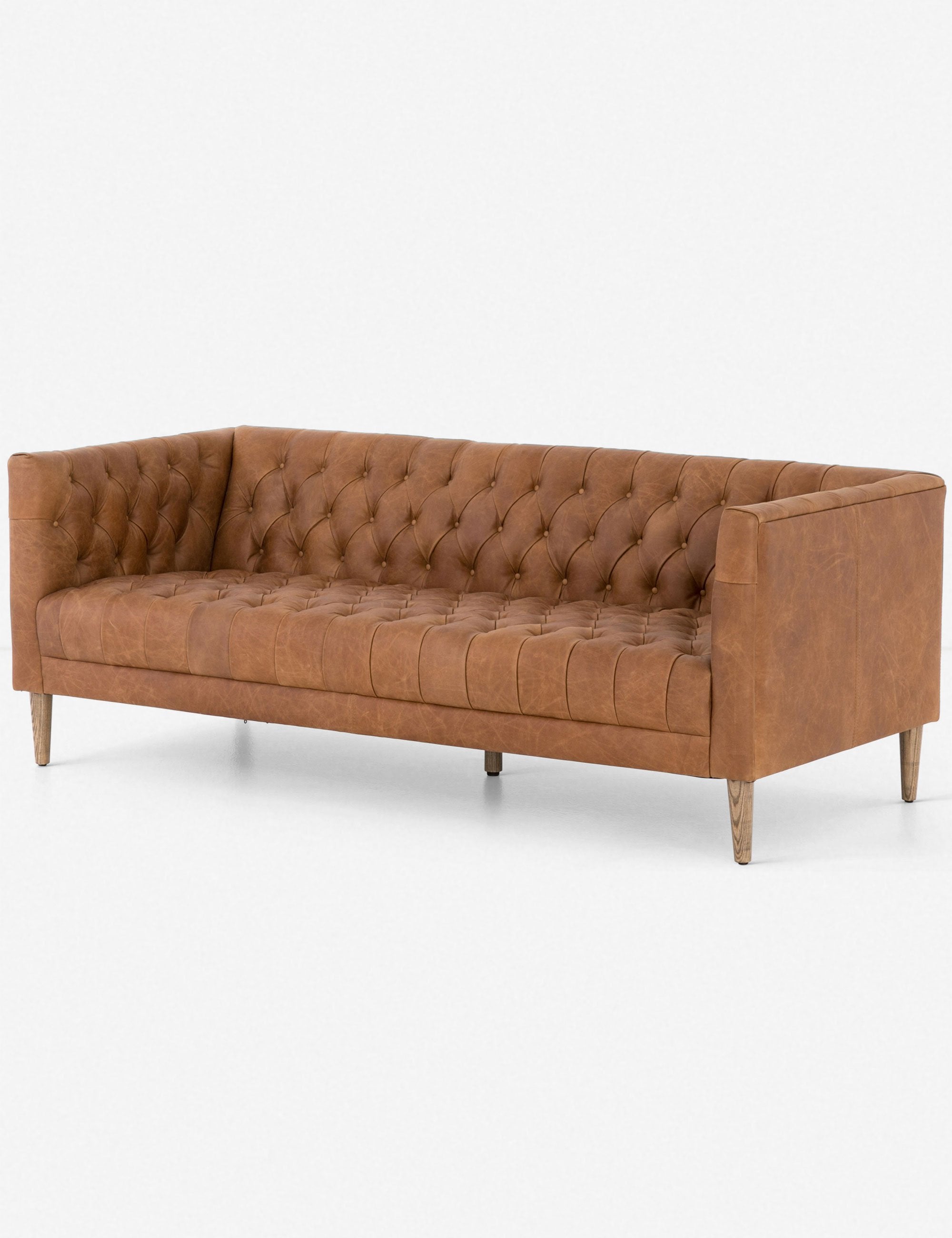 Breanne Genuine Leather Sofa - Modern Comfortable Couch for Living Room, Office & Lounge - Premium Quality Leather Sofa for Home Decor & Relaxation