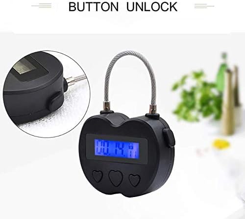 99-Hour Electronic Timer Padlock - USB Rechargeable LCD Display Digital Timer Lock for Lockers, Storage, Gym Bags & Travel (White) - Perfect for Security, Time Management & Temporary Access Control