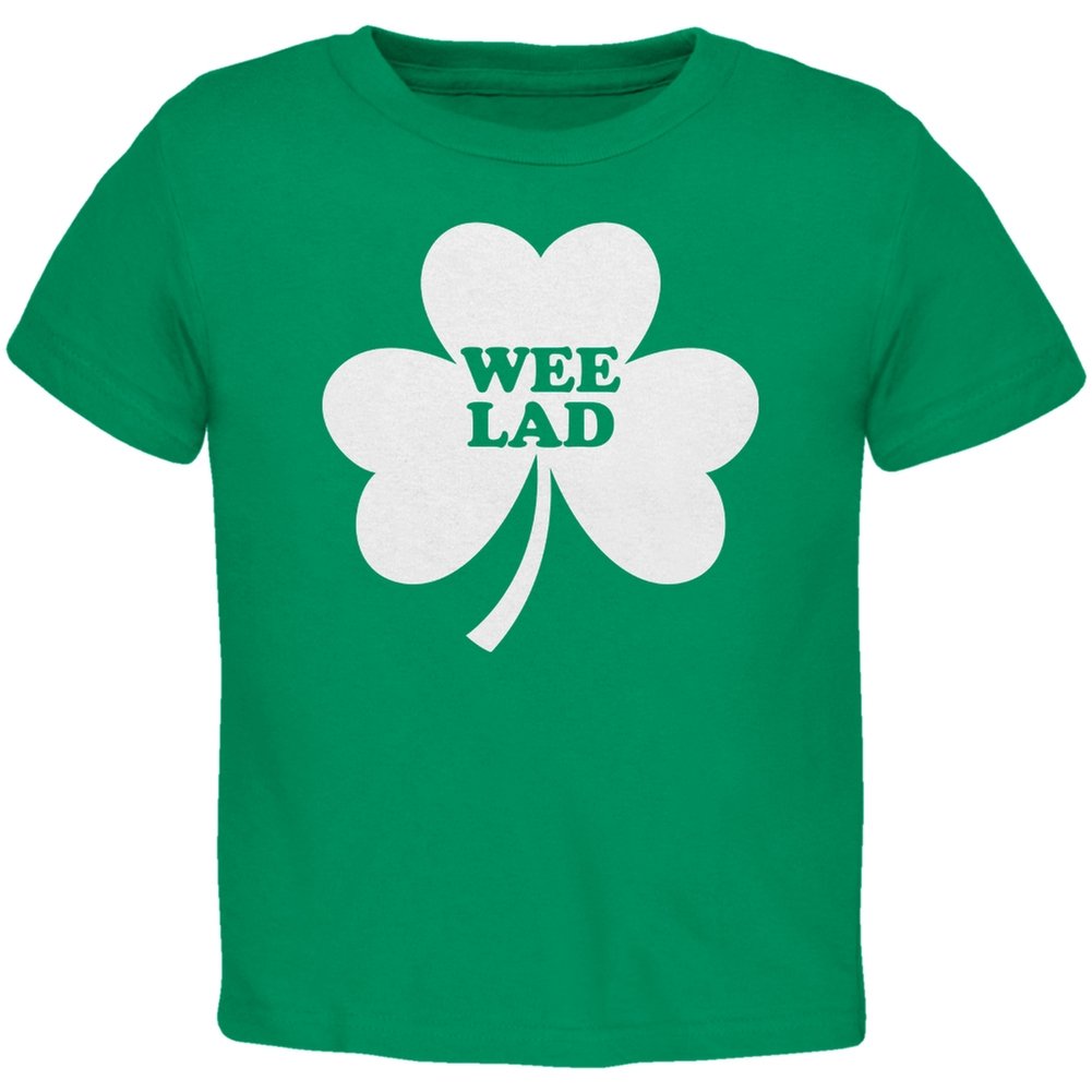 Old Glory St. Patrick's Day Wee Lad Kelly Toddler T-Shirt - Irish American Baby Boy Outfit for St. Paddy's Celebration & Family Photos