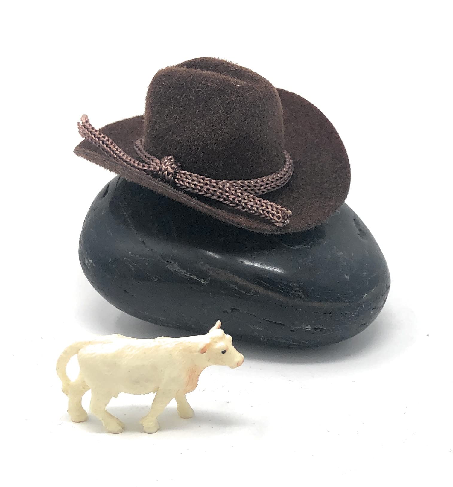 Funny Cowboy Rock Pet with Adoption Certificate - Novelty Gag Gift for Office Desk Decor | Perfect for Prank Gifts, White Elephant Parties & Cowboy-Themed Decorations