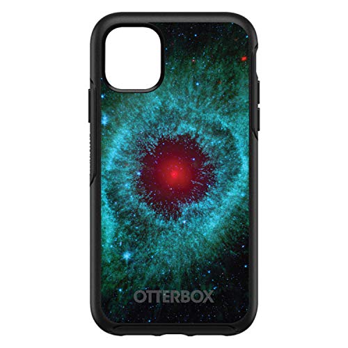 Blue Teal Black Helix Nebula On Black Case
