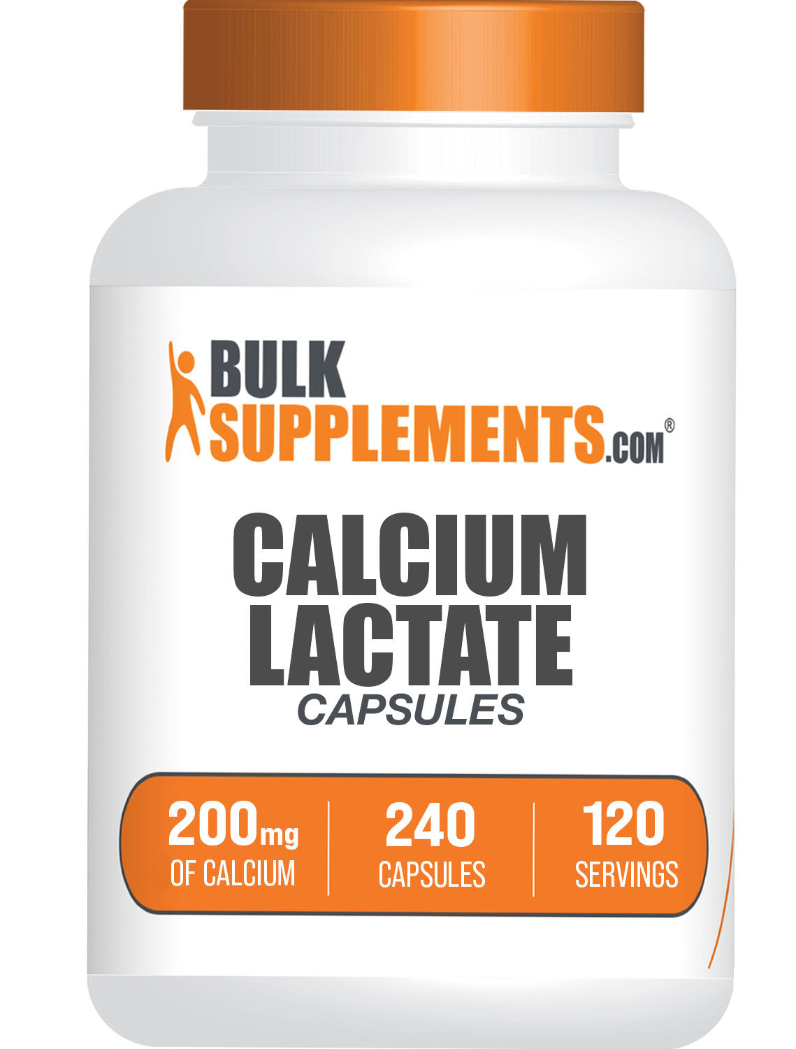 Calcium Lactate Capsules 1000mg - High Absorption Calcium Supplement for Bone & Teeth Health | Supports Muscle Function & Heart Health | Vegan, Non-GMO | Ideal for Athletes, Seniors & Post-Menopausal Women