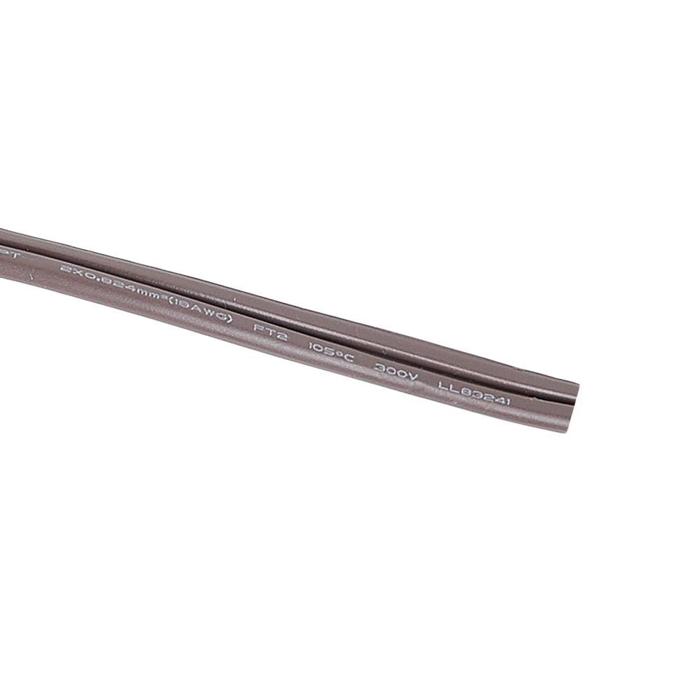 250ft Brown 18 Gauge SPT-2 Zip Cord Wire for Outdoor String Lights - Perfect for Patio, Garden, and Holiday Decorations