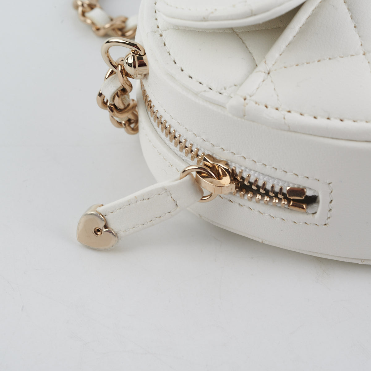 Chanel Mini Heart Bag White - Elegant & Stylish Crossbody Bag for Women | Perfect for Date Night, Parties & Special Occasions