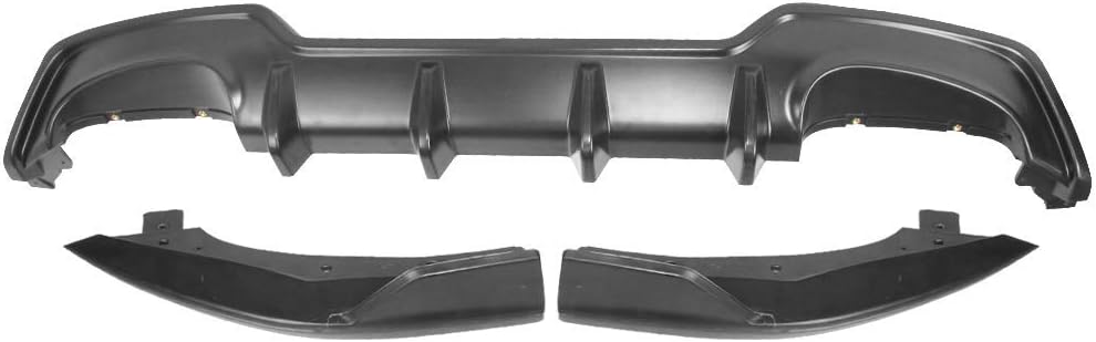 2019-2022 Toyota Corolla Hatchback 5Dr Rear Lip Spoiler - Unpainted T-Style Rear Diffuser & Bumper Splitter | Aerodynamic Upgrade for Sporty Look | Perfect for Street Racing & Car Enthusiasts
