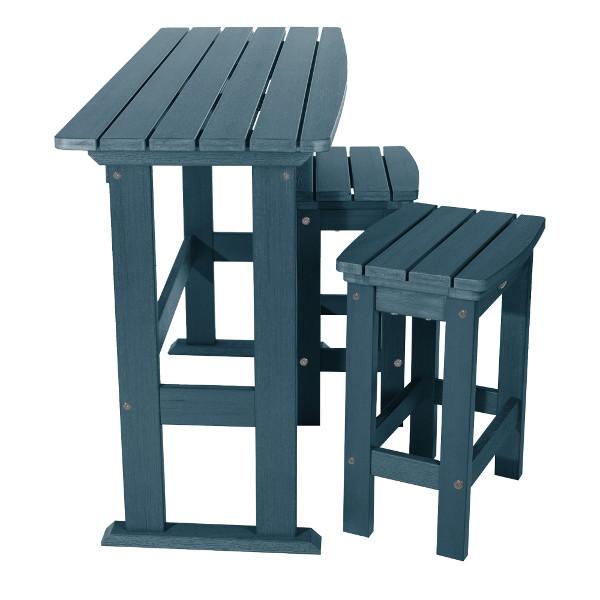 Lehigh 3-Piece Counter Height Balcony Set - Outdoor Patio Furniture for Small Spaces, Bistro Dining, and Apartment Living