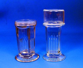 Glass Staining Jar with Tall Ground Lid - Perfect for DIY Crafts, Painting, and Art Projects