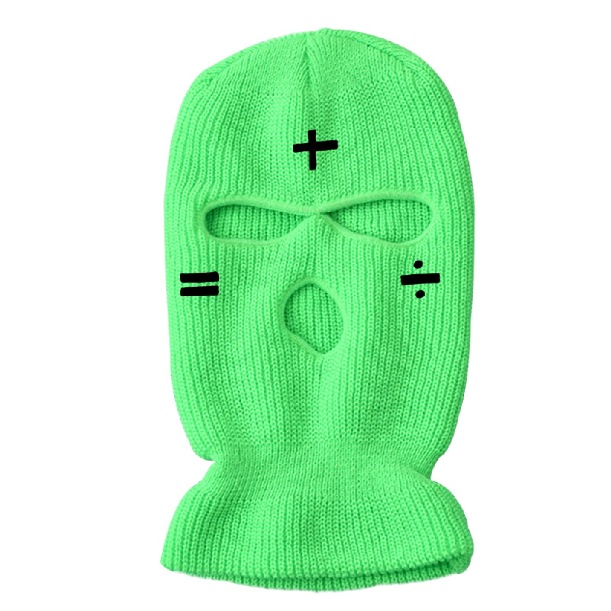 ISWMM 3-Hole Ski Mask - Wool Knit Winter Balaclava for Men & Women - Windproof Warm Face Cover for Skiing, Snowboarding, Cycling & Outdoor Activities