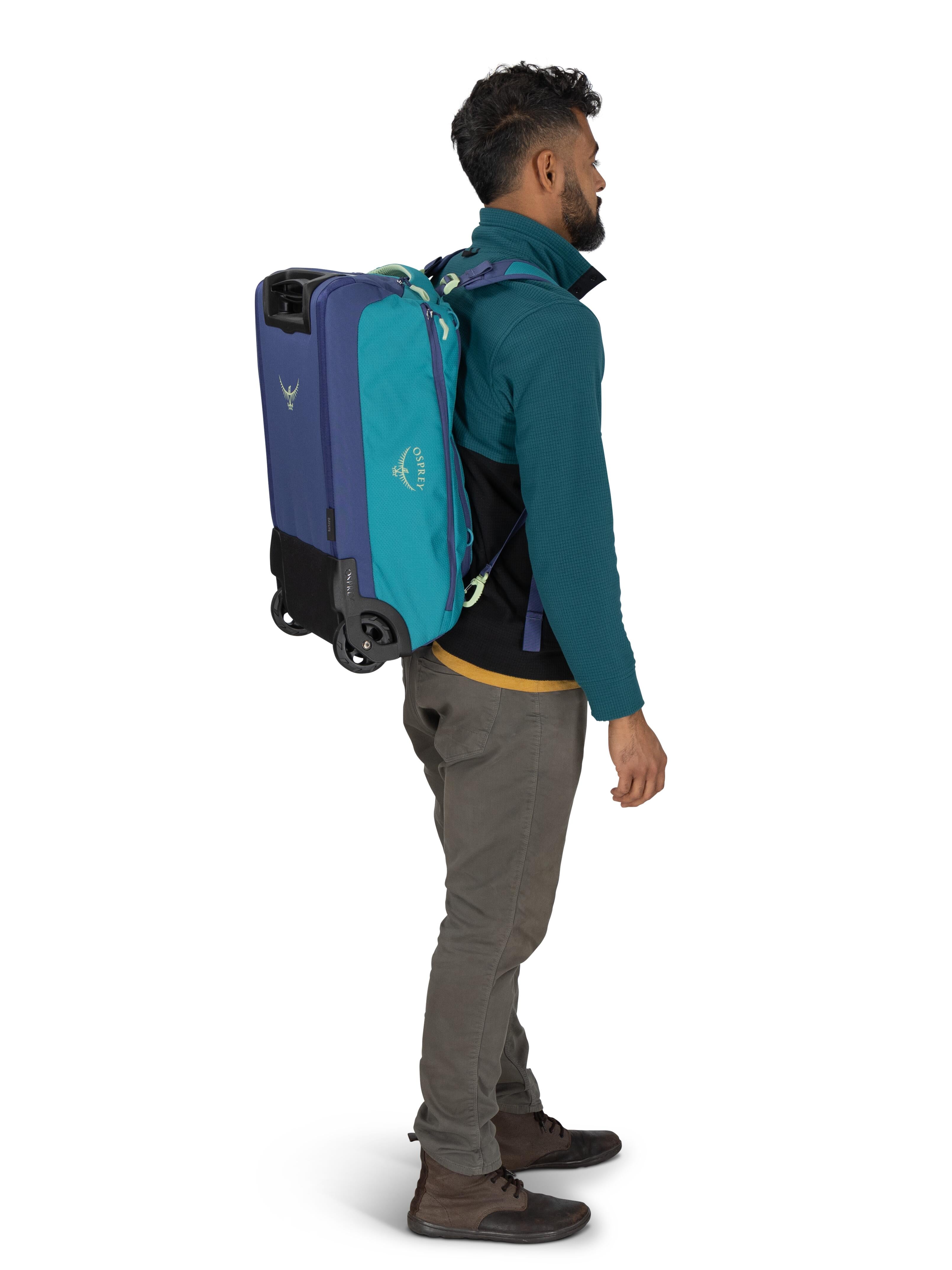 Osprey Daylite 40L Wheeled Carry On Duffel Bag - Lightweight Travel Luggage for Airplane, Weekend Trips & Outdoor Adventures