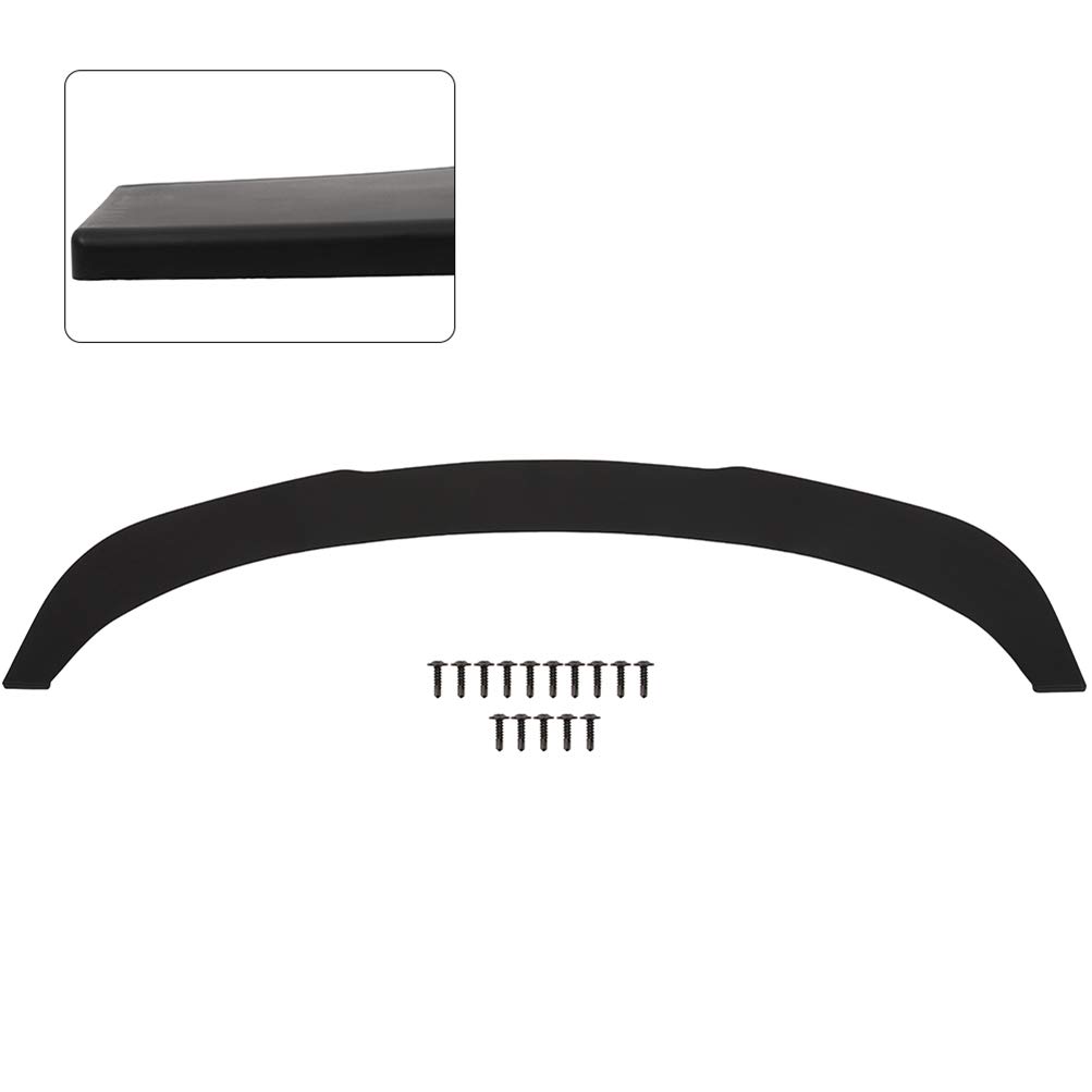 Universal Front Bumper Lip Chin Splitter Spoiler - Matte Black PU Front Lip Body Kit for Most Cars - Enhance Style & Aerodynamics for Sports & Tuner Vehicles