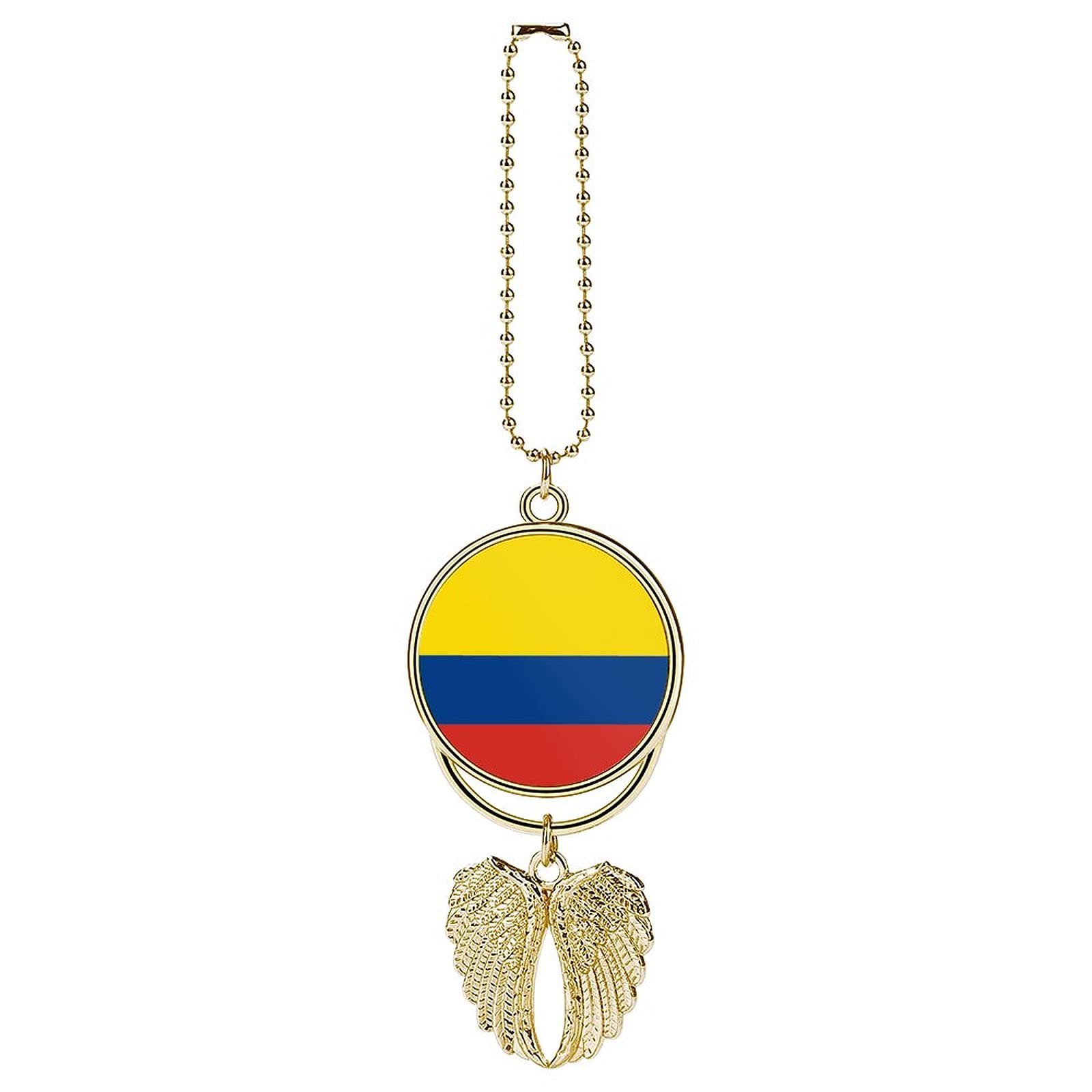 Buonota Colombian Flag Car Rearview Mirror Pendant - Unique Personality Souvenir & Stylish Car Decoration Accessory - Perfect for Road Trips, Travel Enthusiasts & Colombian Pride Display