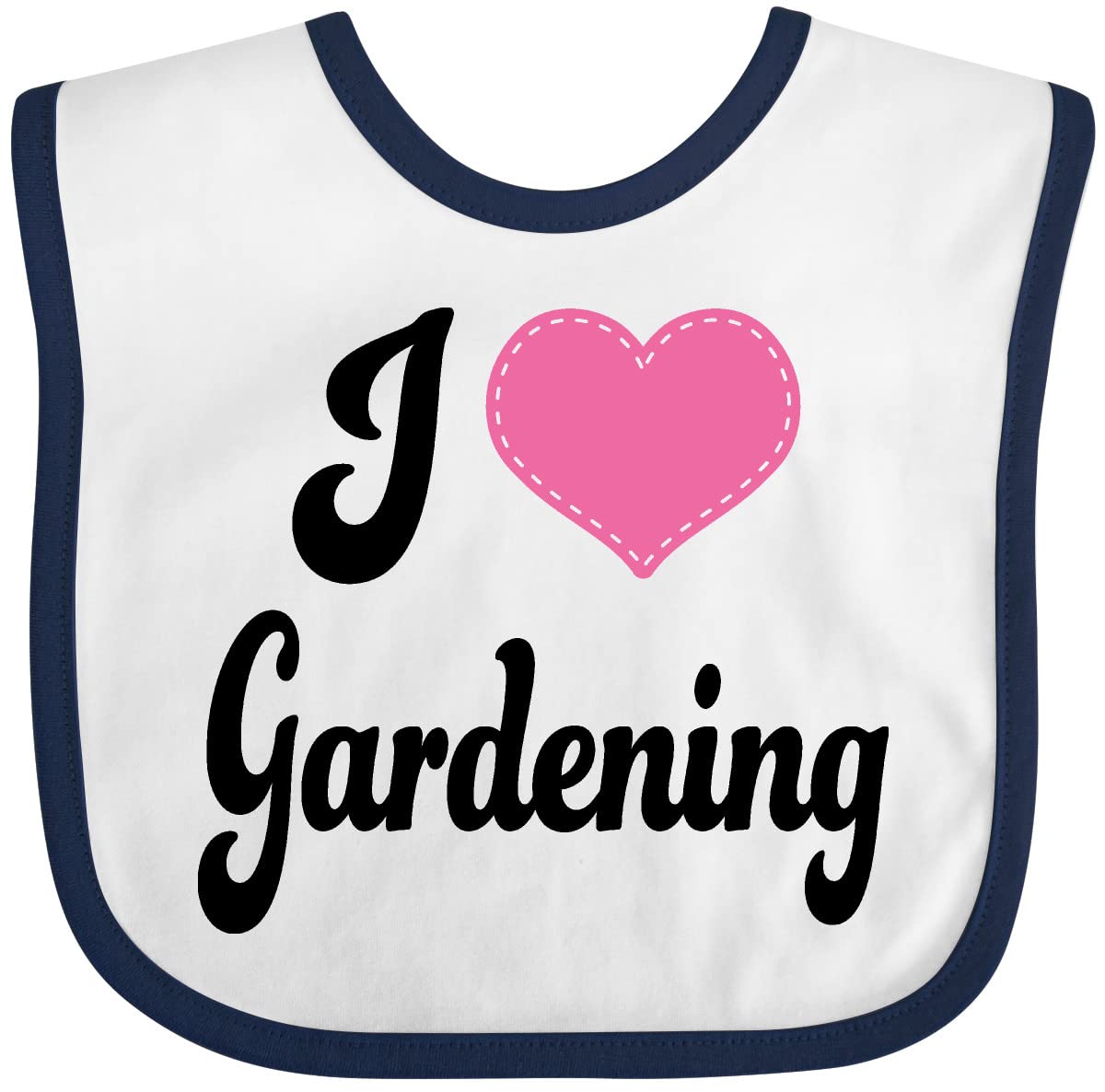 Inktastic Gardener I Love Gardening Baby Bib - Soft Cotton Bib for Babies & Toddlers - Perfect for Feeding, Mealtime, and Playtime - Cute Gardening-Themed Design for Little Gardeners