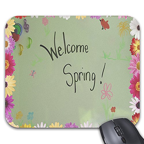 Goodaily Spring Themed Mouse Pad - Large Non-Slip Gaming Mousepad with Floral Design for Office & Home Computer Use | Perfect for Work, Gaming, and Daily Computing