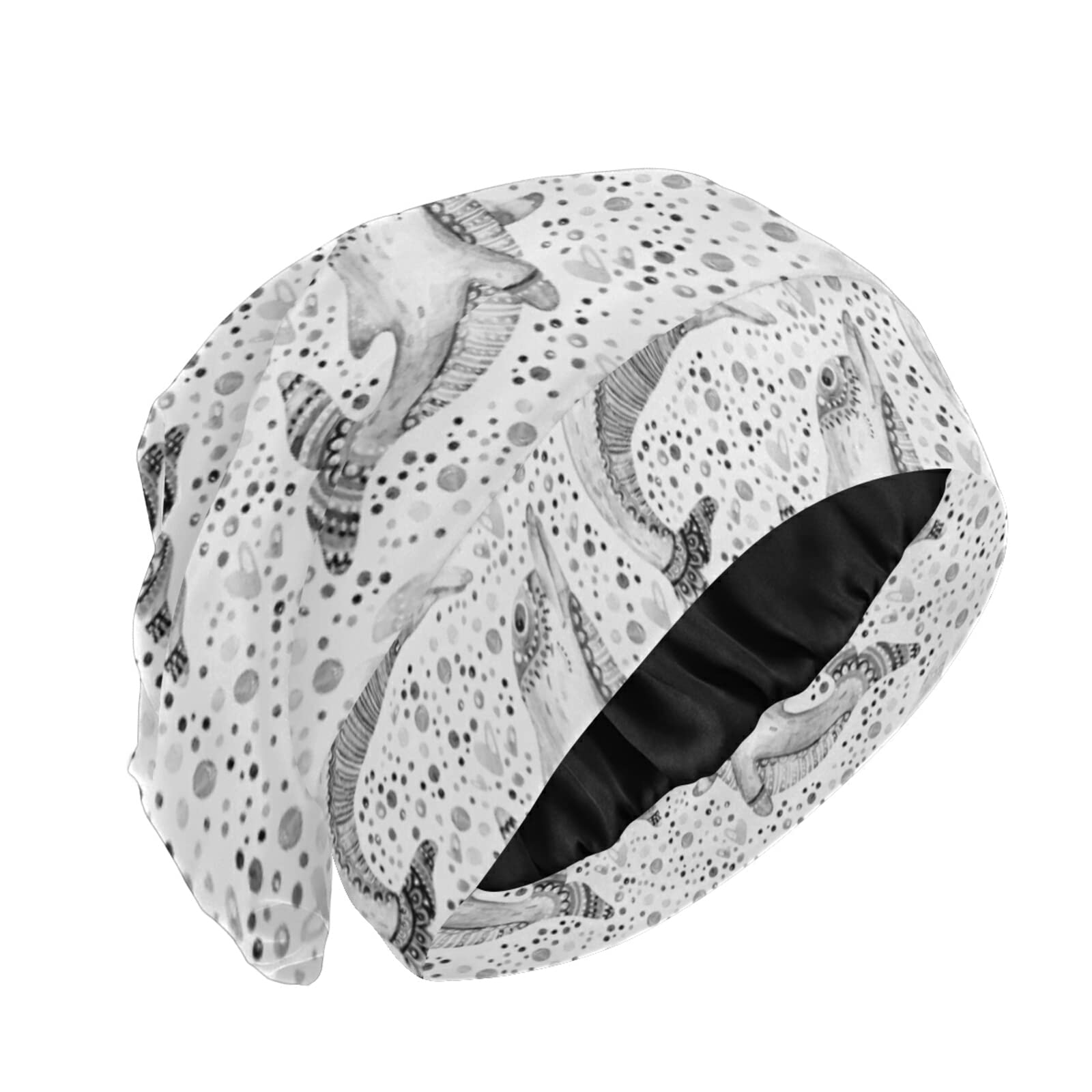 Slouchy Beanie Sleep Cap - Lightweight & Cozy Night Cap for Women & Men - Soft Head Cover for Sleeping, Travel & Cold Weather