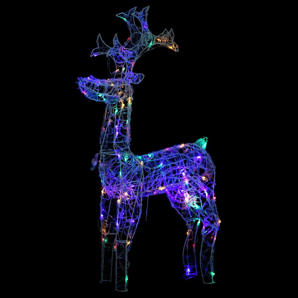 90 LED Acrylic Reindeer Christmas Decoration - 23.6