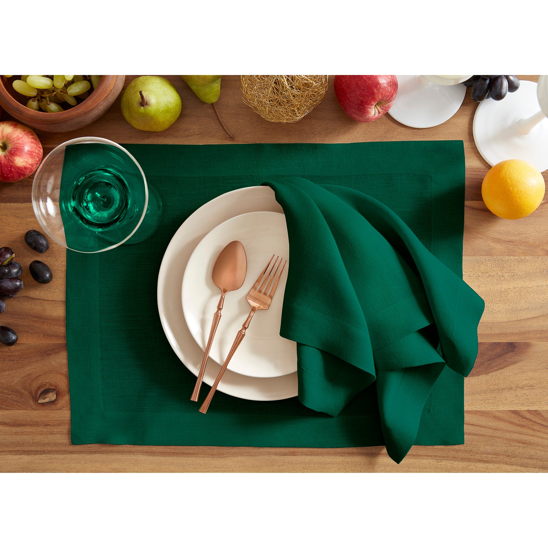 Premium Sonoma Placemats Set of 4 - Waterproof & Non-Slip Table Mats for Dining - Elegant Home Decor for Kitchen, Dining Room, and Outdoor Entertaining