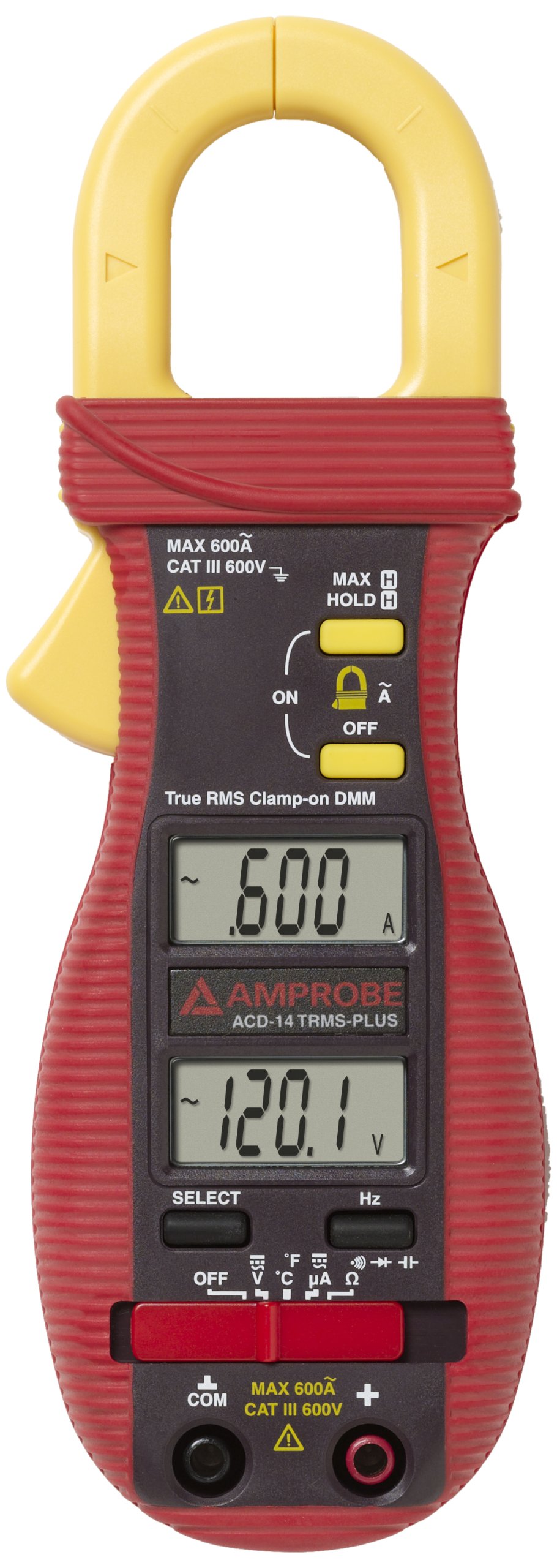 Amprobe 3086910 ACD-14 TRMS-PLUS Dual Display Digital Clamp Multimeter - Professional Electrical Tester for HVAC, Automotive & Industrial Use