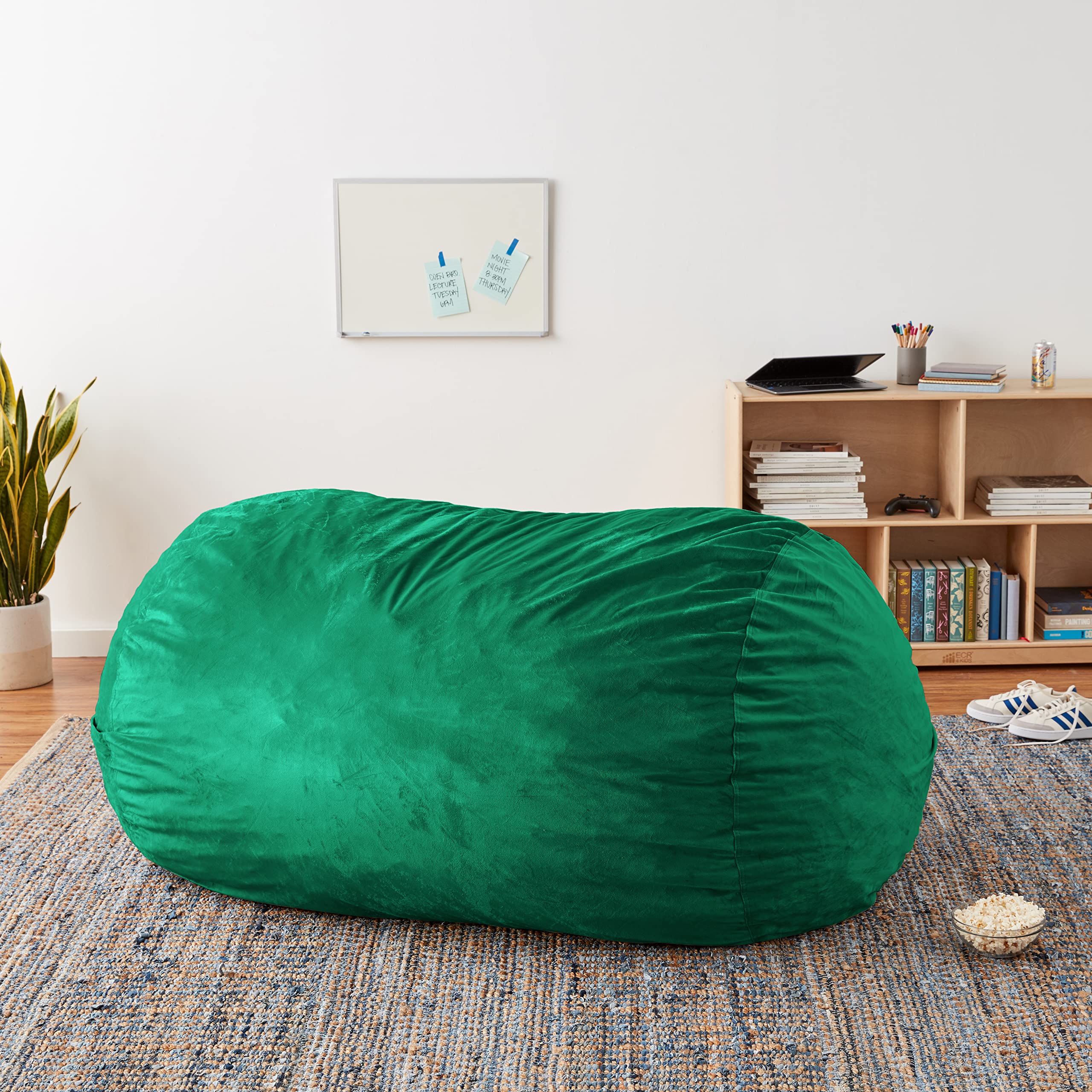 6-Foot Aqua Marine Sofa Sack Bean Bag Chair Cover - Ultra Soft & Washable - Perfect for Living Room, Game Room & Dormitory Lounging