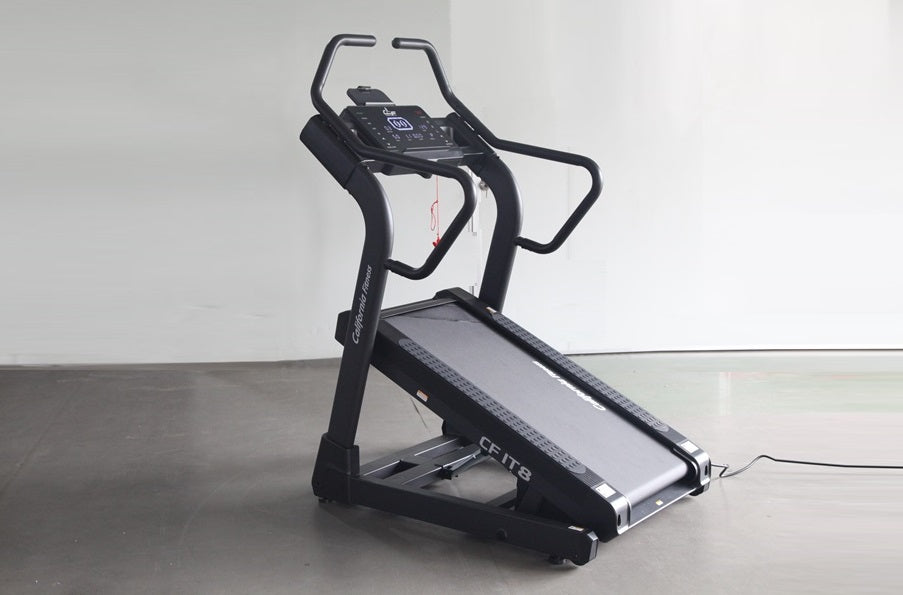 California Fitness IT8 Incline Trainer Treadmill - 15% Incline, 12 MPH, 400 LBS Capacity | Home Gym Cardio Equipment for Running & Walking | Perfect for Small Spaces & Weight Loss Training