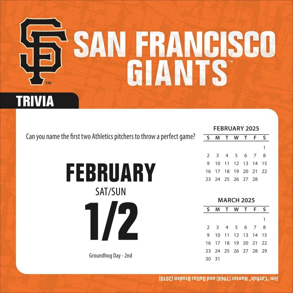 2025 MLB San Francisco Giants Wall Calendar - Official Licensed Giants Baseball Schedule Planner - Perfect for Office, Home, or Gift for Baseball Fans