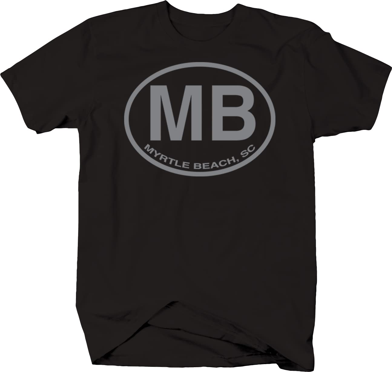 Myrtle Beach Vacation T-Shirt for Men - Comfortable Black Travel Tee for Beach Trips & Summer Getaways