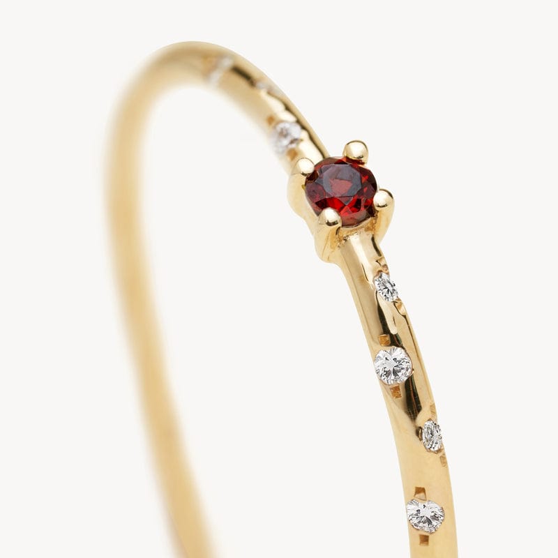 Dainty Starry Birthstone Ring - Elegant Zodiac Jewelry for Women, Personalized Gift for Her - Perfect for Birthdays, Anniversaries & Special Occasions