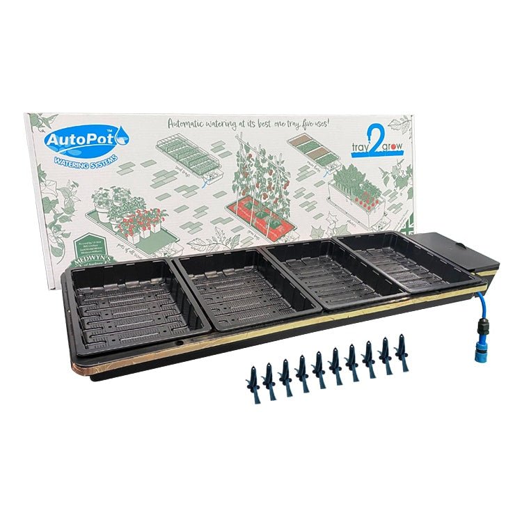 Autopot Tray2Grow Hydroponic System - Self-Watering Plant Grow Kit for Indoor & Outdoor Gardening - Perfect for Vegetables, Herbs, and Flowers