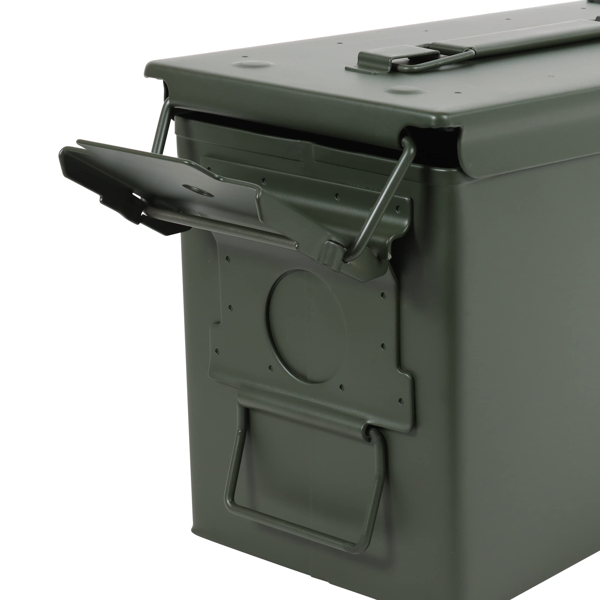 50 Cal Ammo Can Set - 4 Pack Heavy Duty Steel Ammunition Storage Boxes for Long Term Ammo & Gear Protection | Waterproof, Rustproof Military Grade Containers for Hunting, Shooting Range & Outdoor Adventures