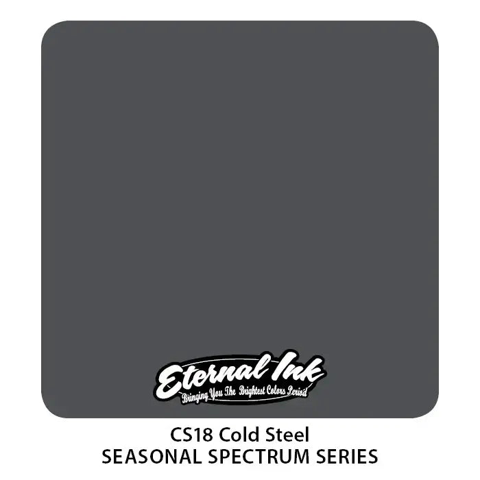 Cold Steel Eternal Ink - 1oz Premium Tattoo Ink for Professional Artists & Tattoo Enthusiasts | Ideal for Fine Line Work, Shading & Permanent Makeup