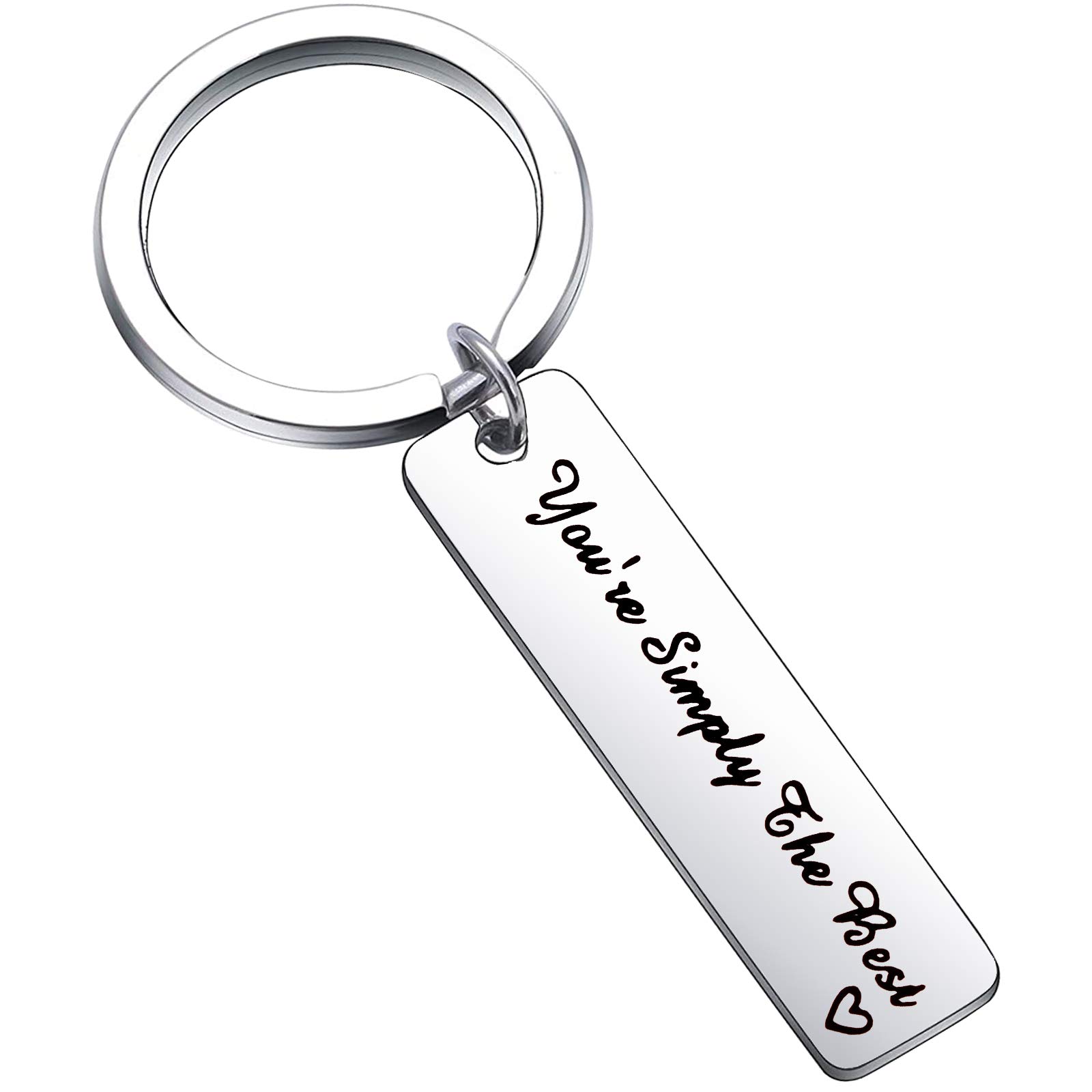 You're Simply The Best Keychain for Women & Men - Couple Keyring, Anniversary & Wedding Gift for Boyfriend, Girlfriend, Husband or Wife - Perfect for Everyday Carry, Romantic Surprises & Special Occasions