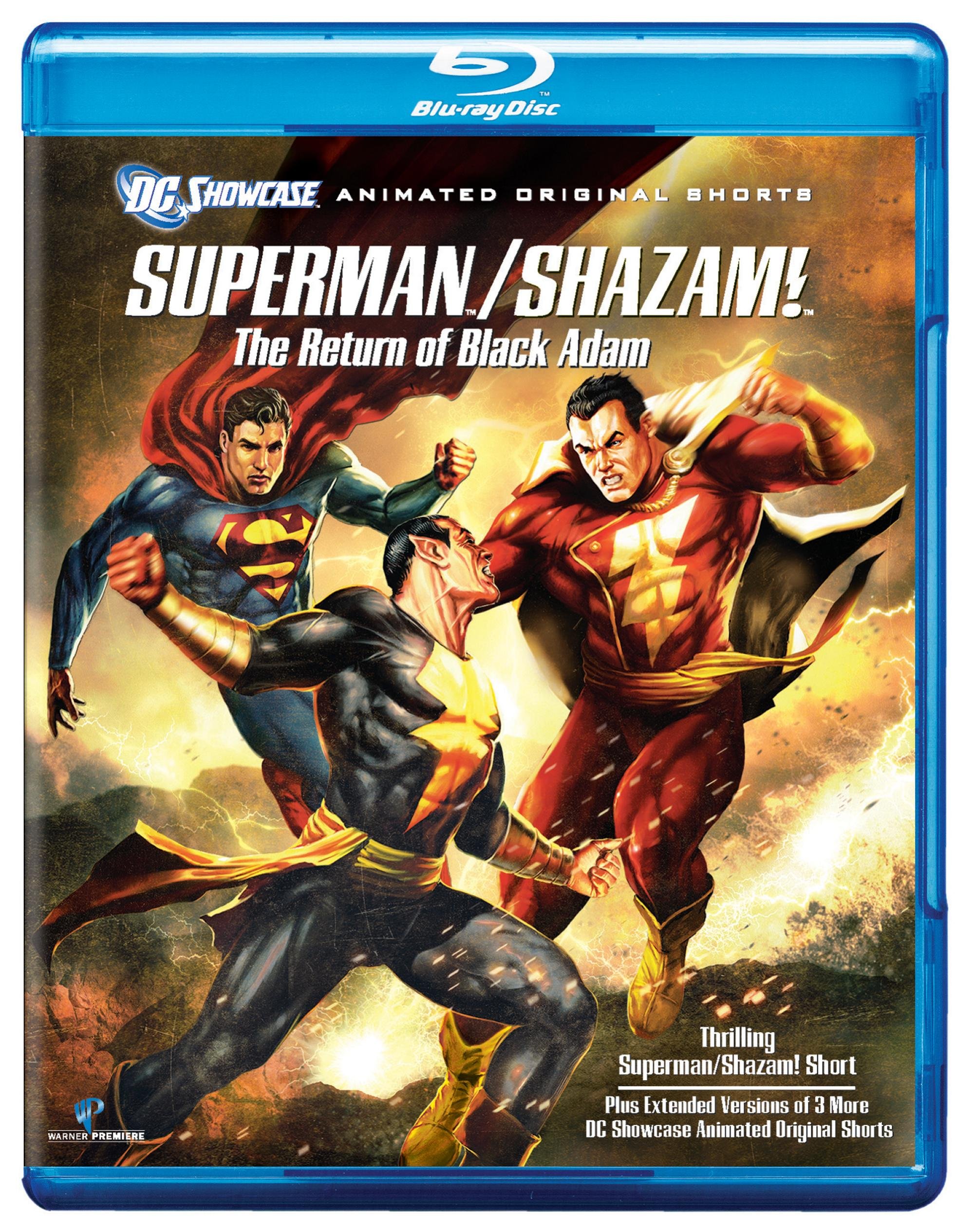 Superman/Shazam!: The Return of Black Adam Blu-ray - Action-Packed DC Animated Movie for Home Entertainment & Collector's Edition