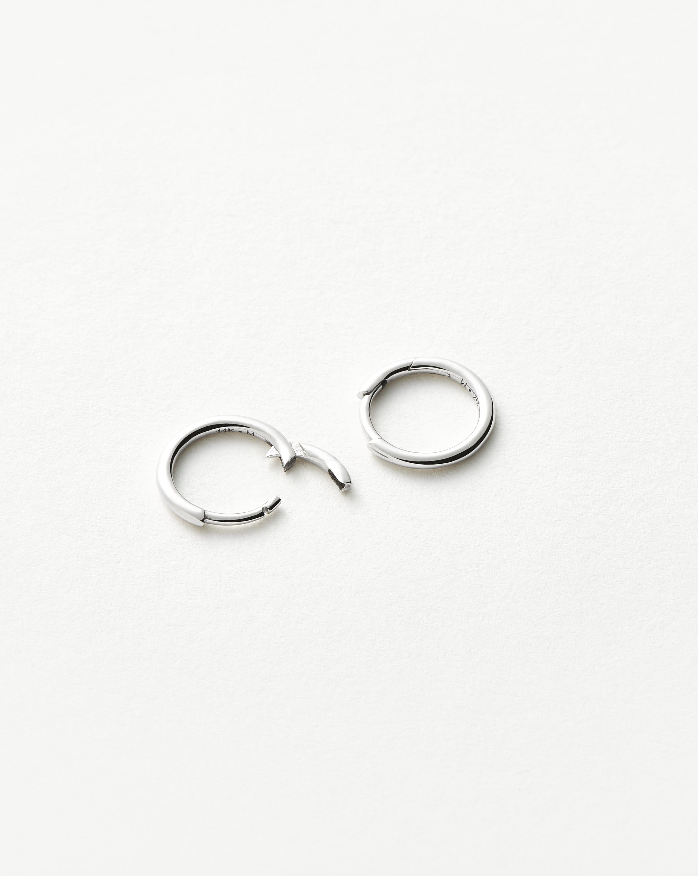 Fine Classic Mini Hoop Earrings for Women - Dainty Gold/Silver Small Hoop Earrings - Perfect for Everyday Wear, Office & Date Night