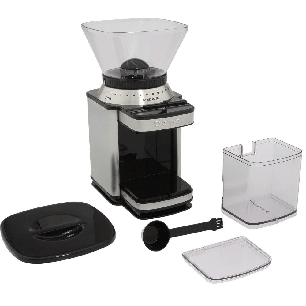 CUISINART Supreme Grind Automatic Burr Mill Coffee Grinder - DBM8C Stainless Steel for Espresso, French Press & Pour Over - Perfect for Home Baristas & Coffee Enthusiasts