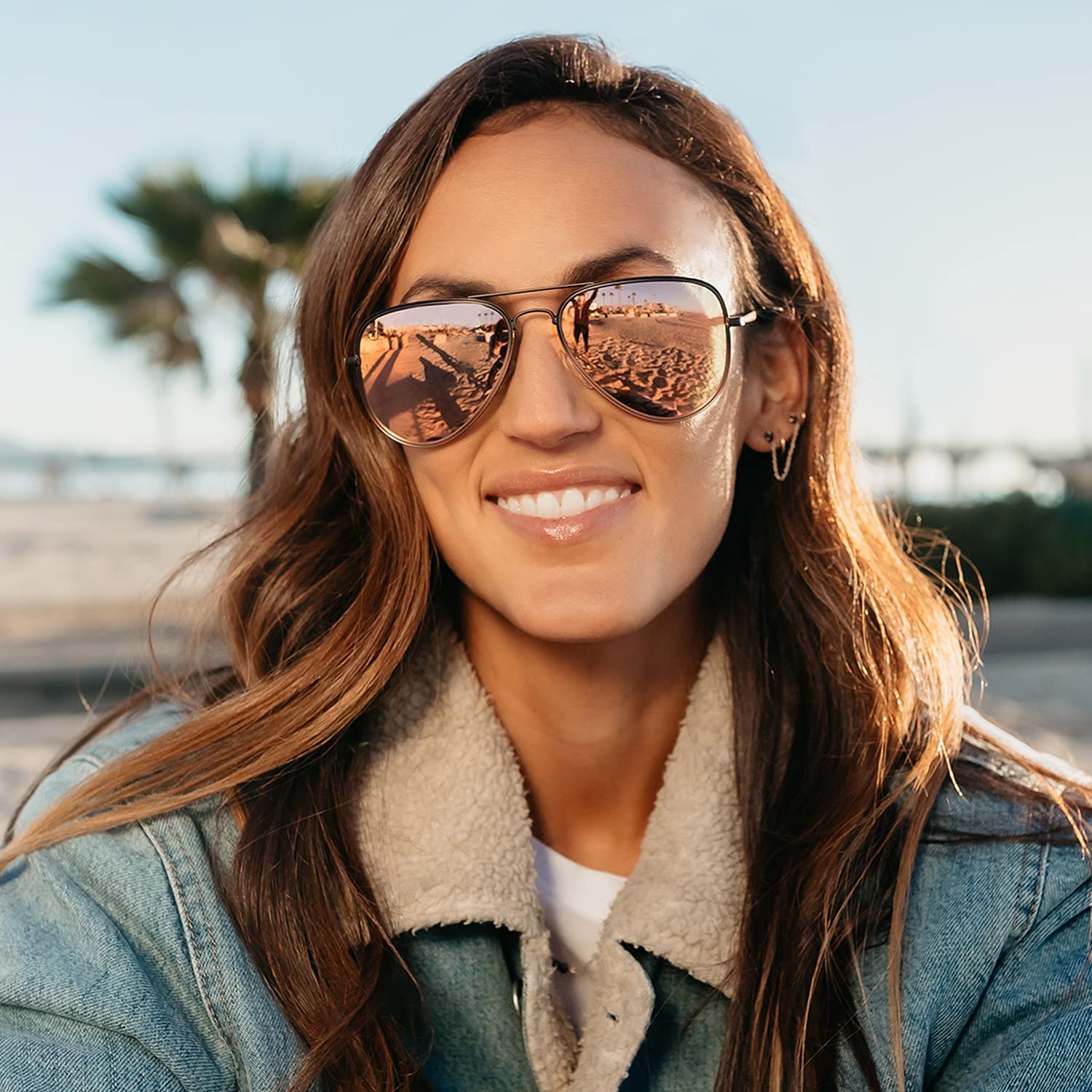 Blenders Eyewear A Series Aviator Polarized Sunglasses for Men & Women – 100% UV Protection – Stylish & Durable – Perfect for Driving, Outdoor Sports & Beach Vacations