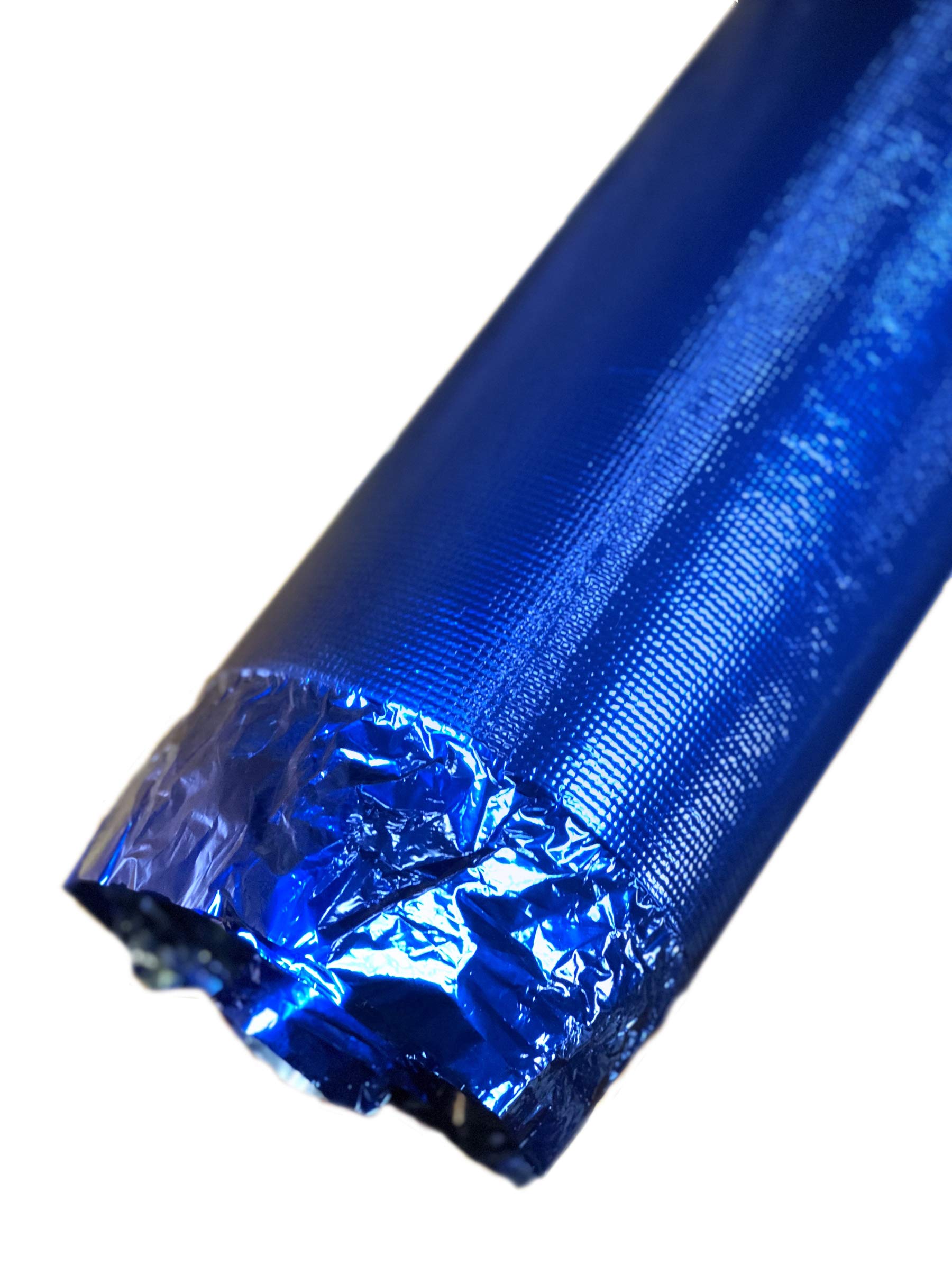 AMERIQUE 300SQFT 4th Gen High-Density Luxury Metal Blue 2.5MM EVA Foam Flooring Underlayment with Tape & Vapor Barrier - 100SF/Roll (Pack of 3) - Perfect for Home Gym, Playroom, Basement & Soundproofing