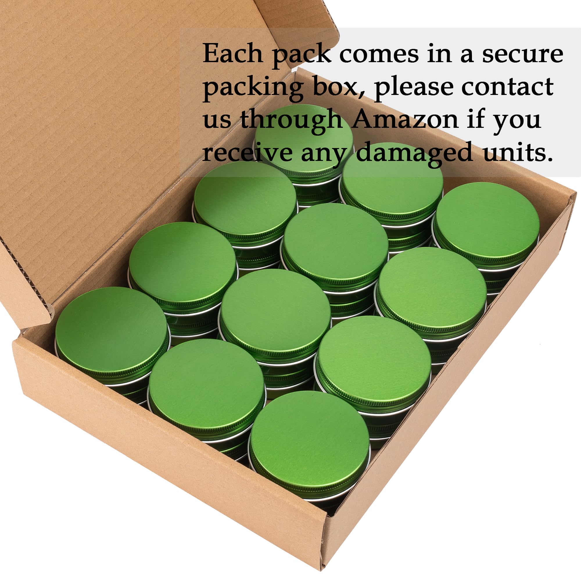 24 Pack 4oz (120ml) Refillable Aluminum Tin Jars with Screw Top Lids & Blank Labels - Small Metal Containers for DIY Lip Balm, Candle Making, Spice Storage, Salve Packaging & Craft Supplies (Green) - Perfect for Home Organizing, Gift Packaging & Apothecary Use