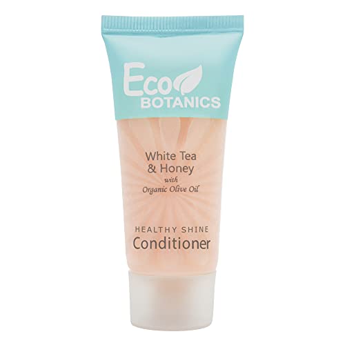 Eco Botanics Travel-Size Hotel Conditioner 0.85 oz (Pack of 300) - Bulk Mini Hair Conditioners for Hotels, Gyms, Spas & Travel Toiletries