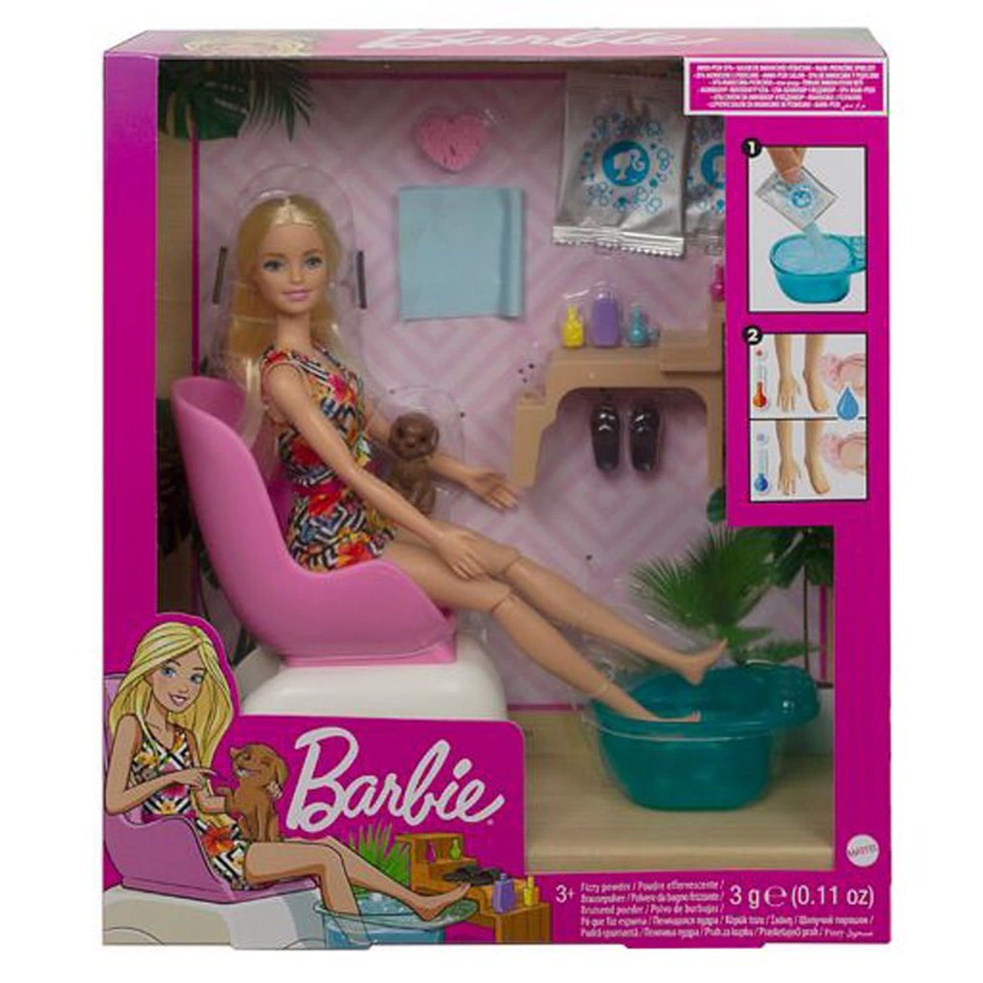 Barbie Mani-Pedi Spa Set - Ultimate Nail Care Kit for Girls, Kids Pretend Play & DIY Salon Toys - Perfect Birthday Gift for 3-8 Year Olds (Pink) | At-Home Spa Day, Playdates & Creative Role Play Fun