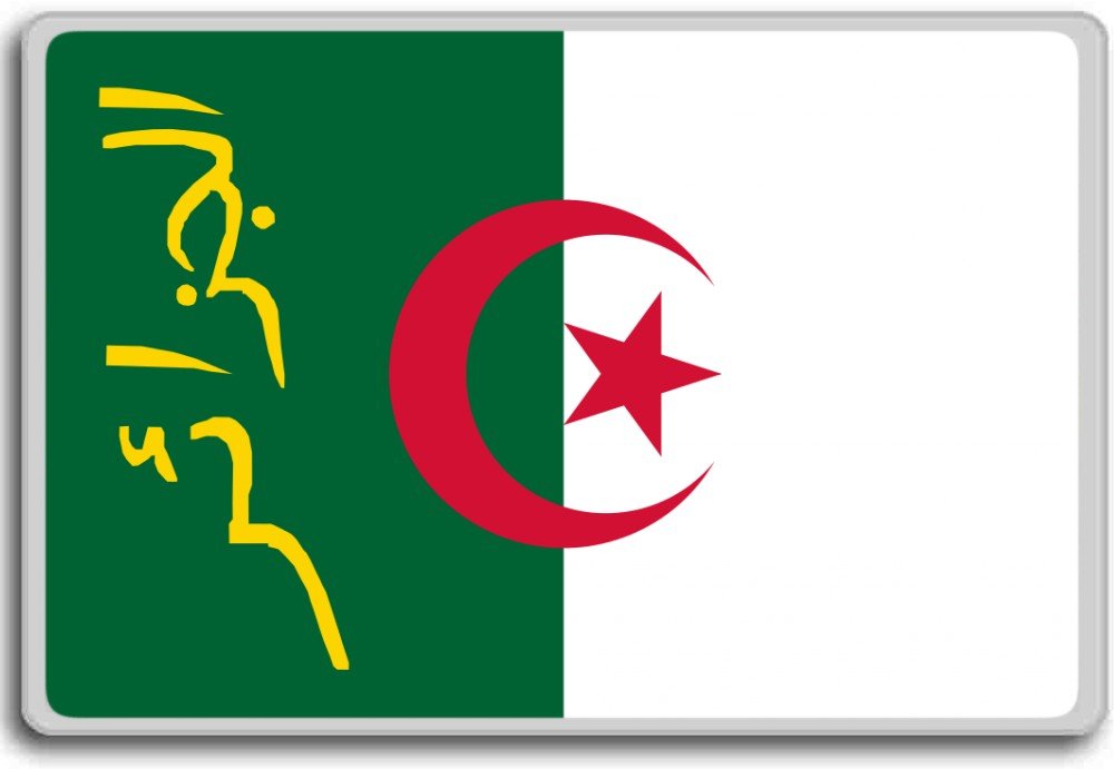 Algerian Presidential Flag Fridge Magnet - Head of State Souvenir Gift for Collectors, Office & Home Decoration | Perfect for World Flag Enthusiasts & Travel Memorabilia