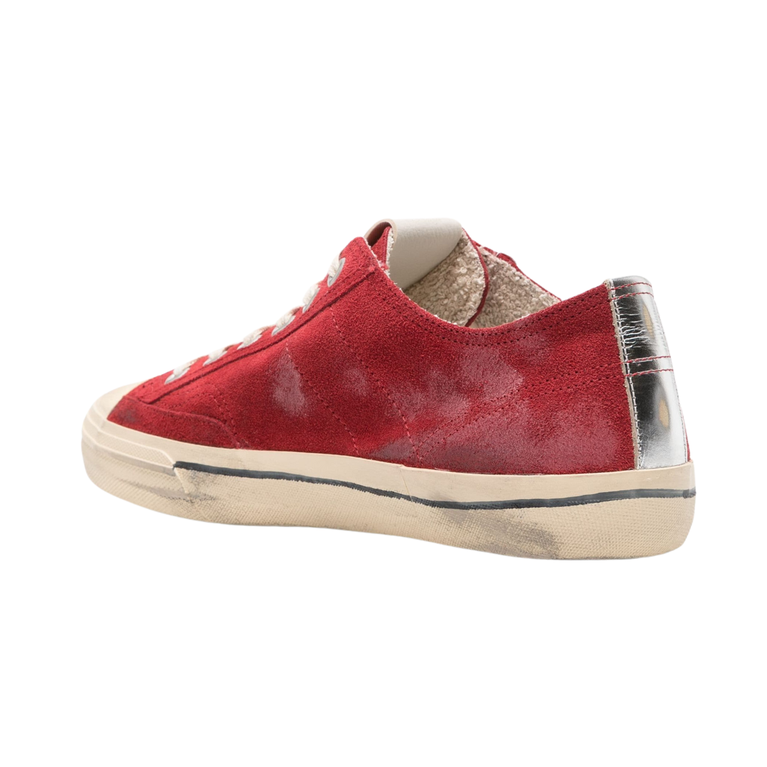 Red Suede V Star Shoes for Women - Comfortable & Stylish Sneakers for Walking, Running & Casual Wear