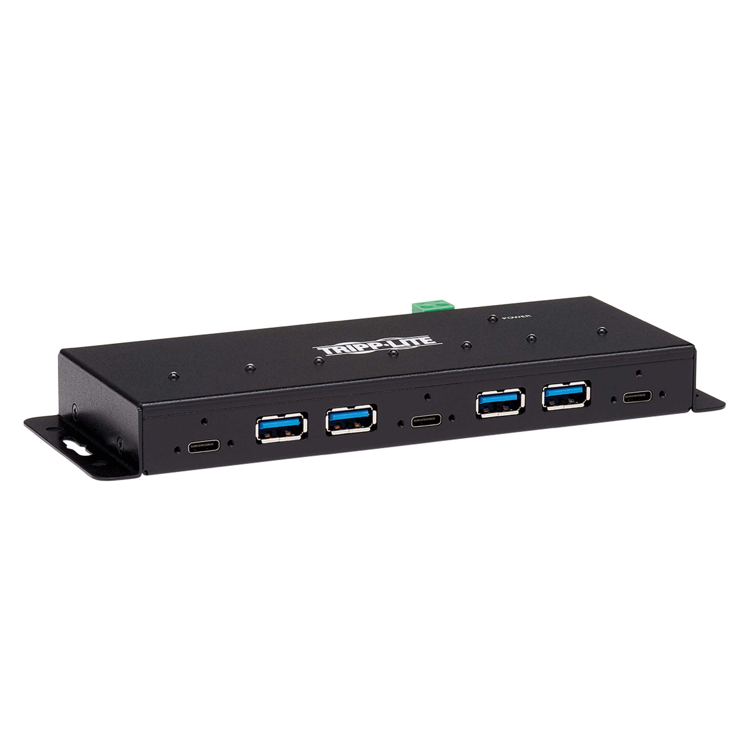 7-Port USB Hub with 4 USB-A & 3 USB-C Ports - Industrial Grade Metal USB Splitter with ESD Protection for Office, Gaming & Home Workstation Setup