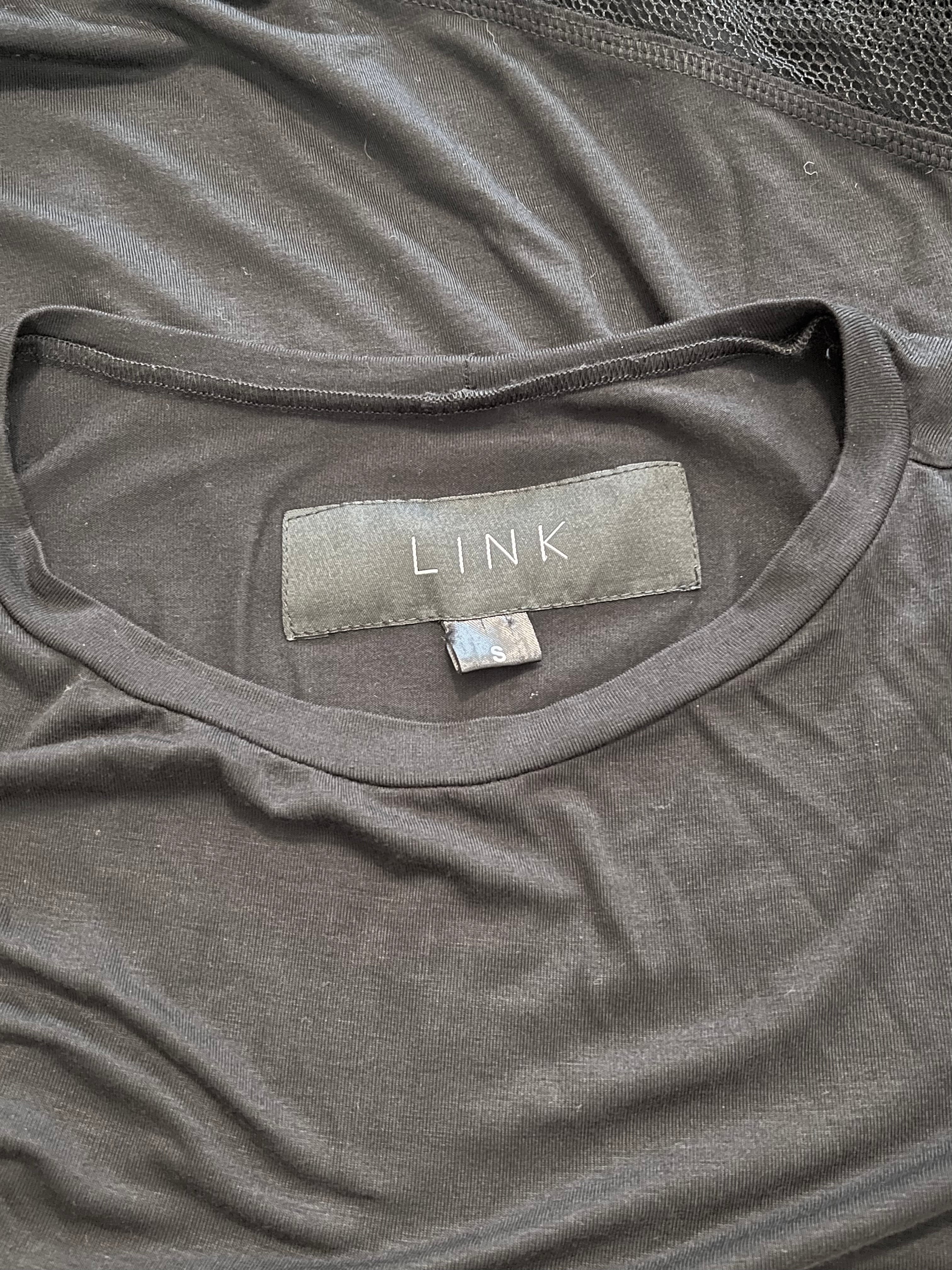 Link Black Size S Mesh Top - Women's Fashion Breathable Mesh Shirt for Casual Wear, Gym, and Summer Outfits