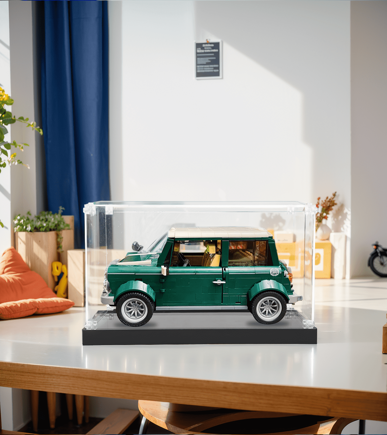 LEGO MINI Cooper MK VII 10242 Display Case - Clear Acrylic Showcase for LEGO Car Models - Perfect for Home Decoration, Office Display & Collector's Protection