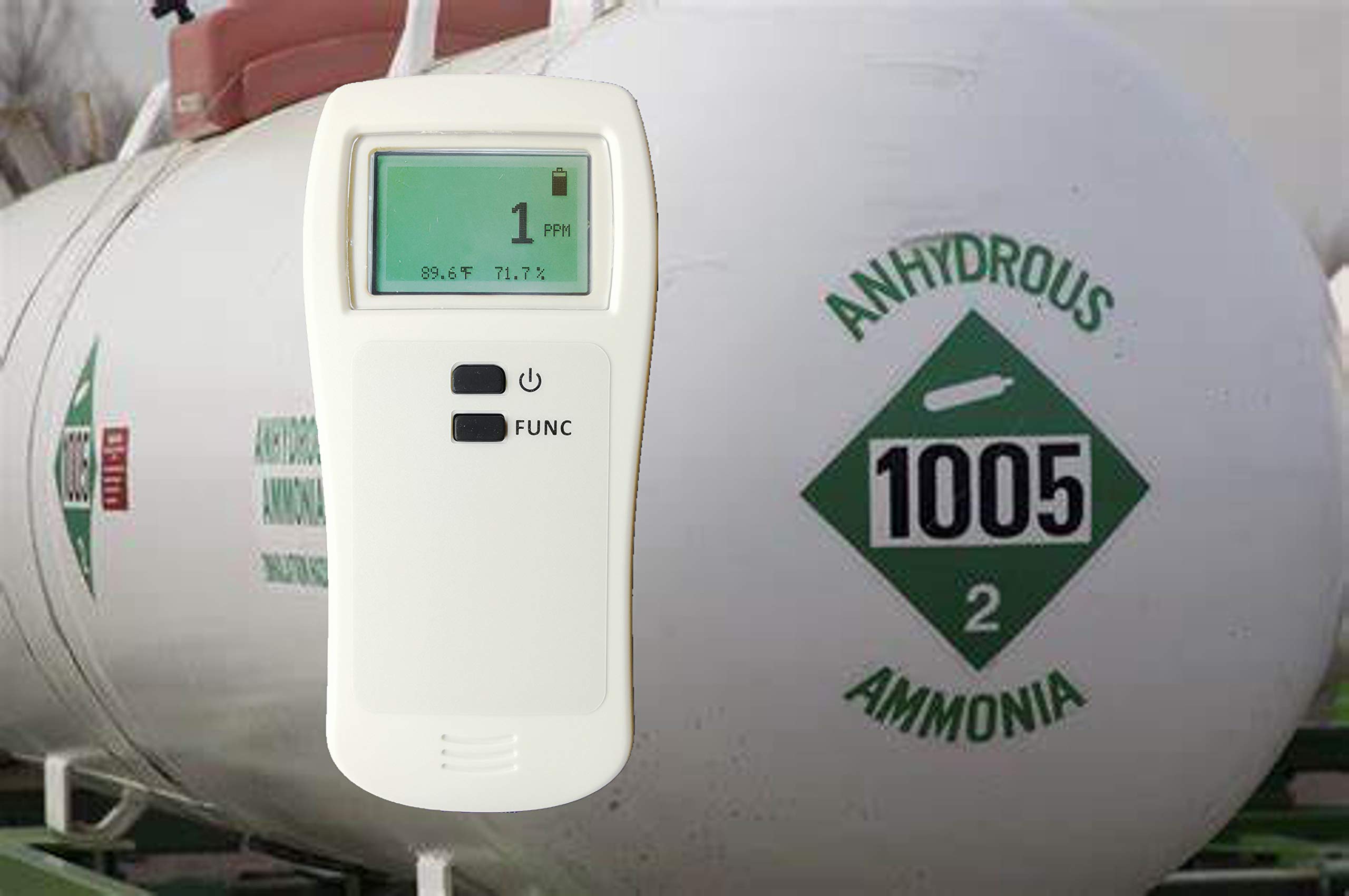 Portable NH3 Gas Detector - Handheld Ammonia Meter Tester with 0-500 PPM Range & Alarm - Ideal for Industrial Safety, Agriculture, and Food Storage Monitoring