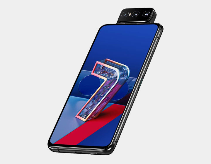 ASUS Zenfone 7 Pro ZS671KS 5G Smartphone - Unlocked Dual SIM, 256GB Storage, 8GB RAM, Aurora Black - Perfect for Gaming, Photography & Business Use
