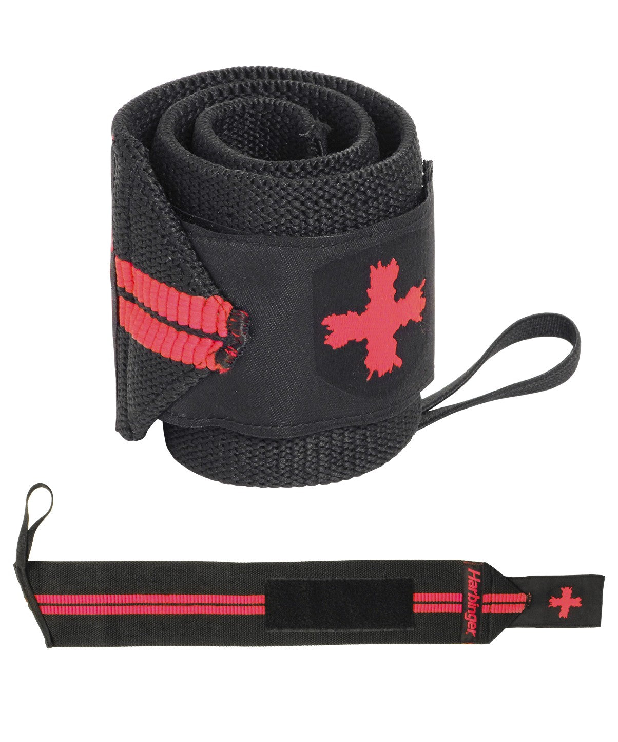Red Line Wrist Wraps with Thumb Loop - Premium Weightlifting & CrossFit Support for Gym Training & Powerlifting