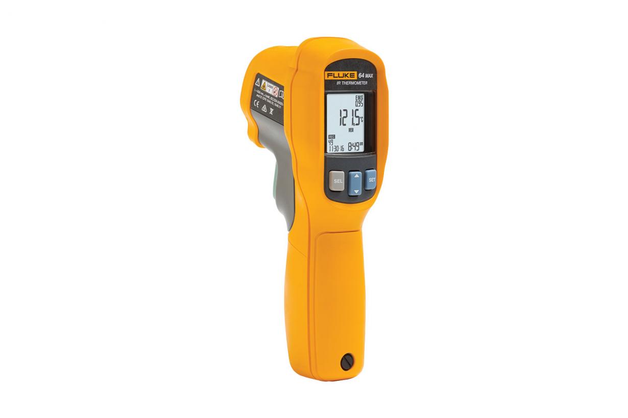 Fluke 64 Max Infrared Thermometer - High Accuracy 20:1 Distance Ratio for Industrial & HVAC Use - Perfect for Electrical, Mechanical & Automotive Diagnostics (Pack of 3)