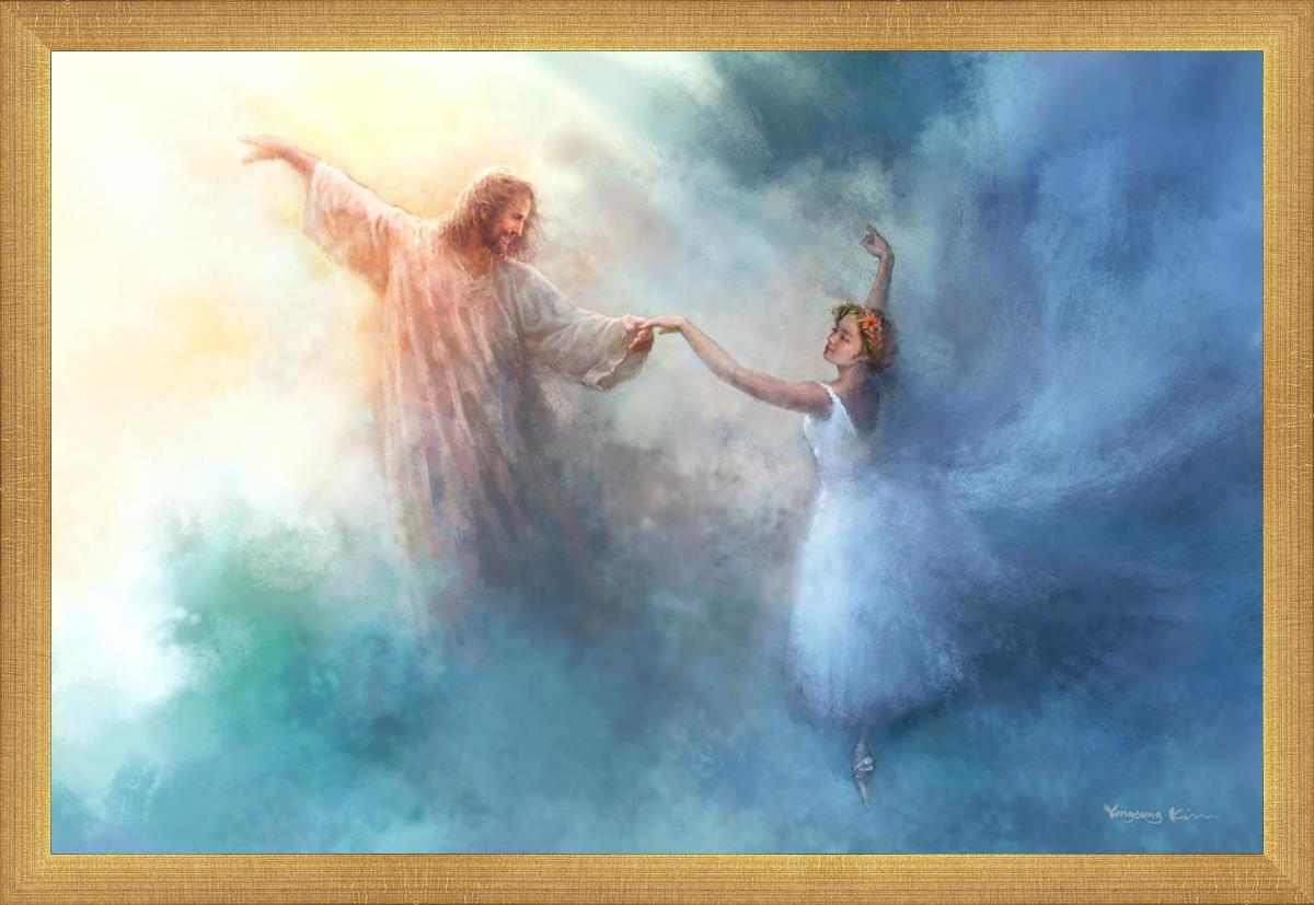 A Pas De Deux By Yongsung Kim - Ballet Dance Art Print - Elegant Wall Decor for Home, Office & Dance Studios