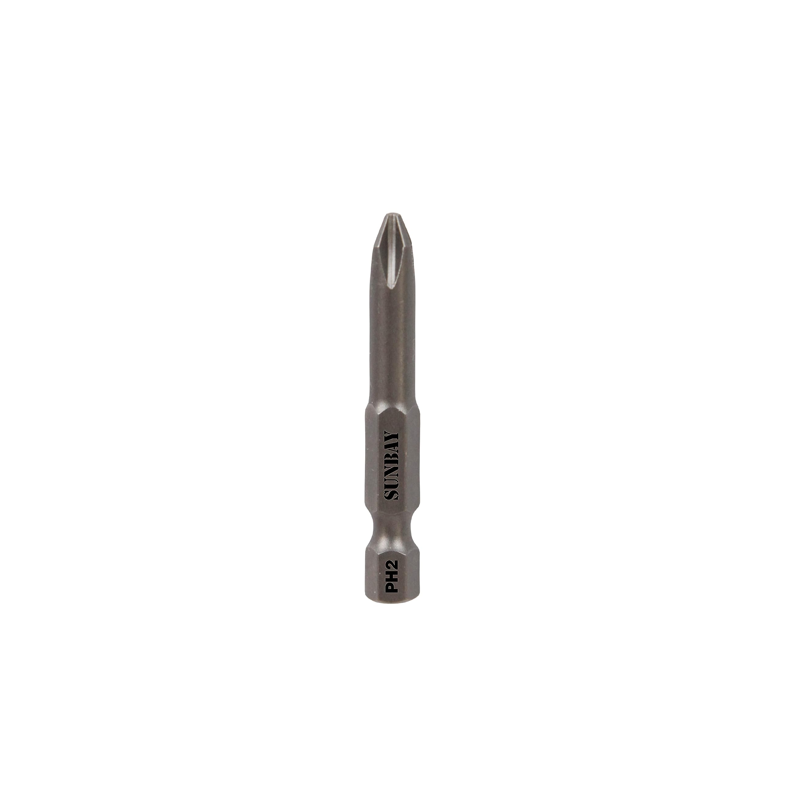 SunBay 12-Piece Screwdriver Bit Set - 2 Inch Magnetic Drill Bits for Power Drills & Impact Drivers - Perfect for Home Improvement, Furniture Assembly & DIY Projects