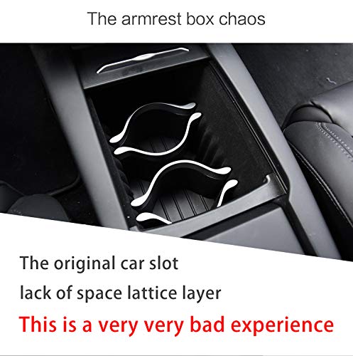 Tesla Model X & Model S Center Console Armrest Storage Box - Interior Organizer for Car Accessories | Perfect for Storing Phones, Keys & Small Items While Driving